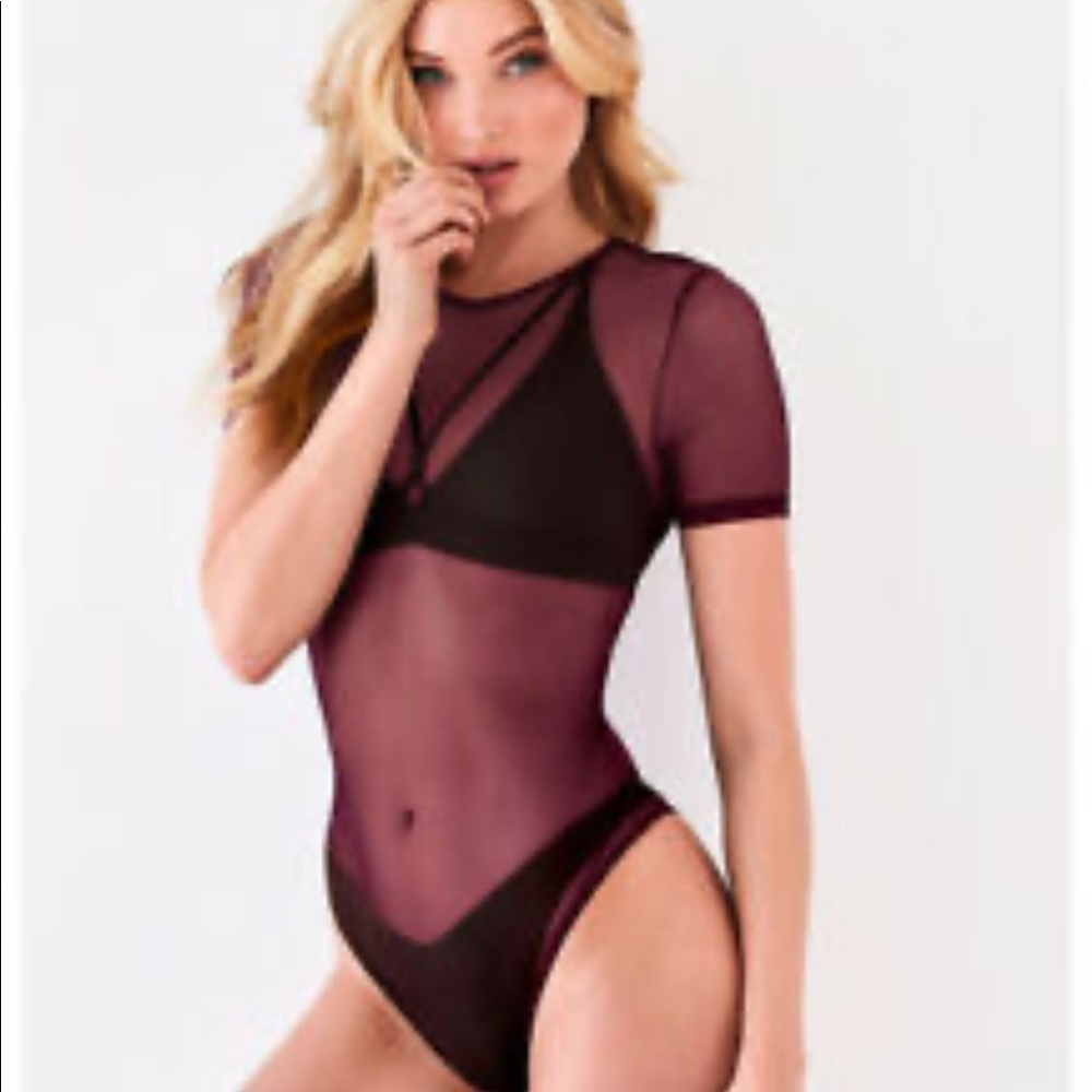 VS Short Sleeve Mesh Bodysuit